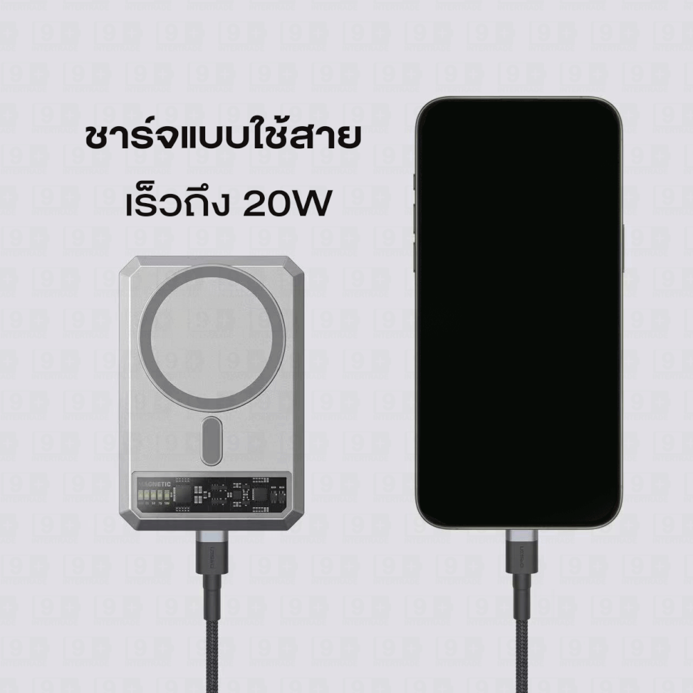 แบตเตอรี่สำรอง ORSEN BY ELOOP E37 สีเทา 22000MAH ชาร์จเร็ว PD 20W QC 3.0_6